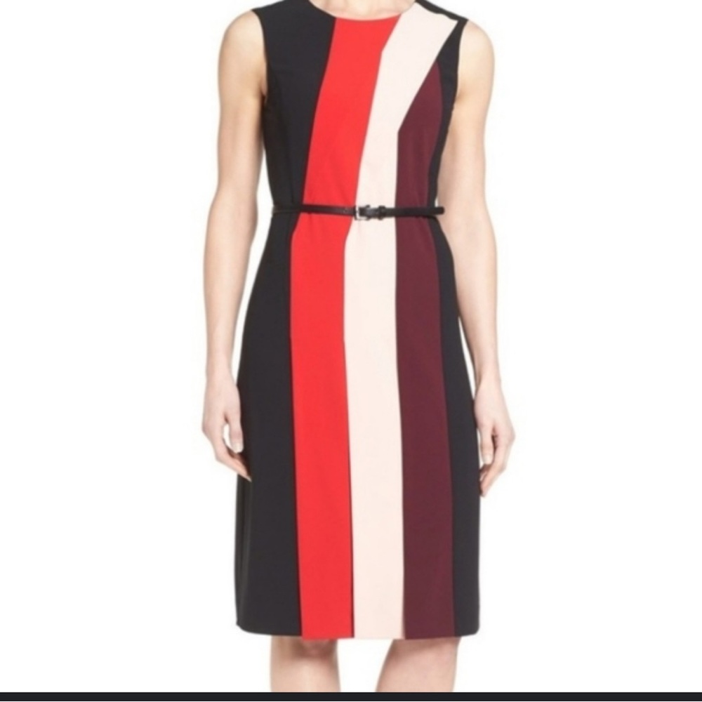 Colorblock Sleeveless Dress